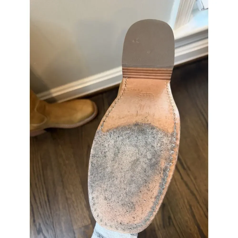 Frye Campus Banana Leather Tall Boots Women's Sz 9.5 $495 - Picture 11 of 16